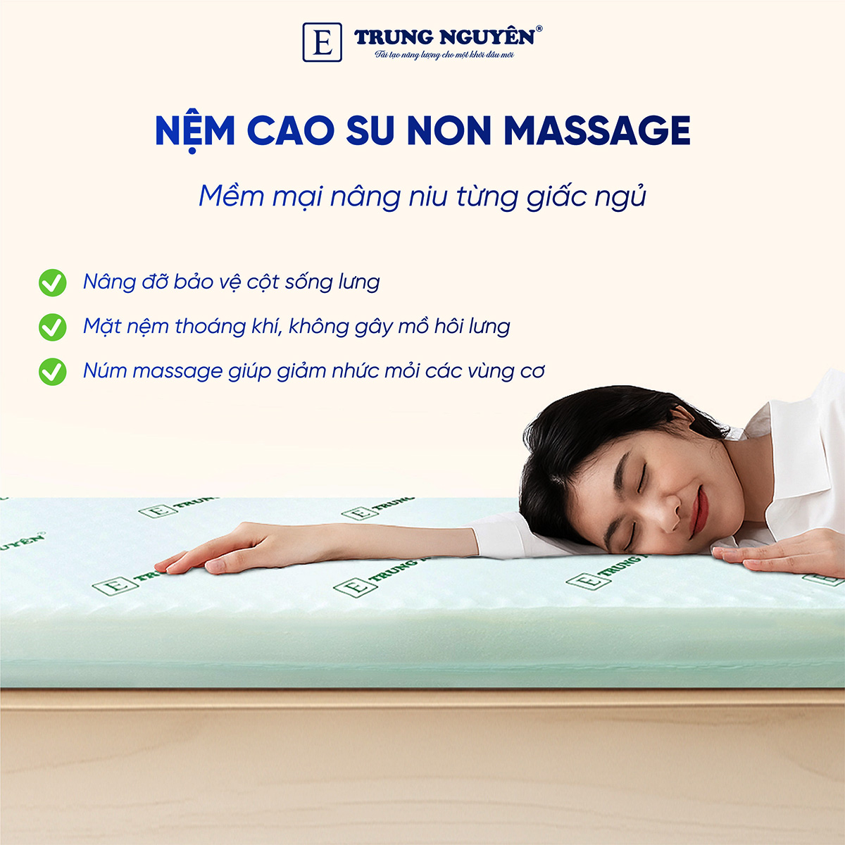 Nệm cao su non massage Nệm cao su non massage