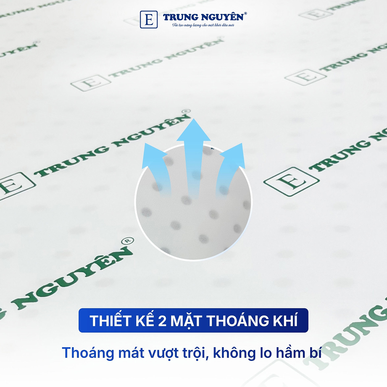 Dòng nệm này có thiết kế 2 mặt thoáng khí tốt Dòng nệm này có thiết kế 2 mặt thoáng khí tốt
