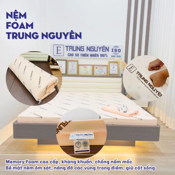 nệm cho phòng trọ foam trung nguyên