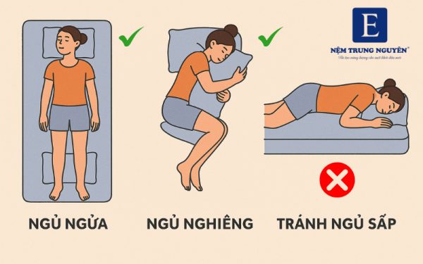 Cách cải thiện để không ngủ sai tư thế