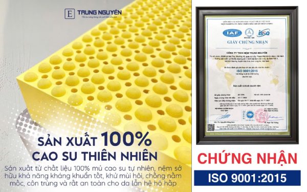 Nệm Trung Nguyên chất lượng cho giấc ngủ ngon