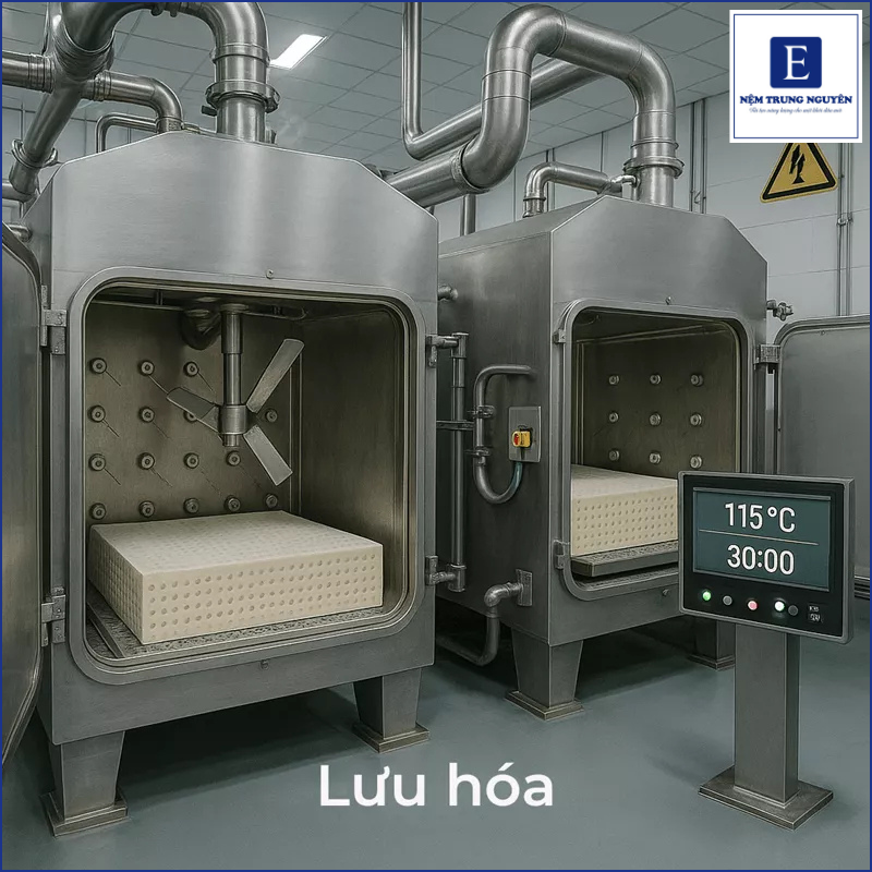 Quy trình sản xuất nệm cao su