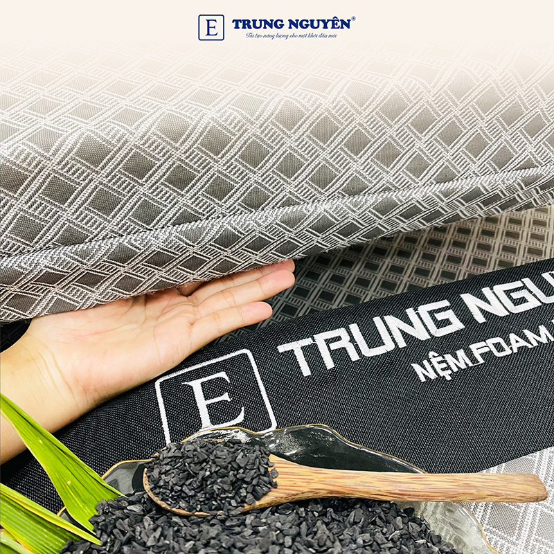 Đệm Foam Hoạt Tính Trung Nguyên được làm từ chất liệu cao cấp Đệm Foam Hoạt Tính Trung Nguyên được làm từ chất liệu cao cấp