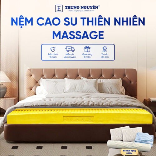 Nệm Cao Su Thiên Nhiên Trung Nguyên Massage - Giải pháp thay thế nệm hơi tốt cho sức khỏe
