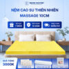 Nệm cao su thiên nhiên Trung Nguyên massage 10cm 60