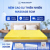 Nệm cao su thiên nhiên Trung Nguyên Massage 5cm 80