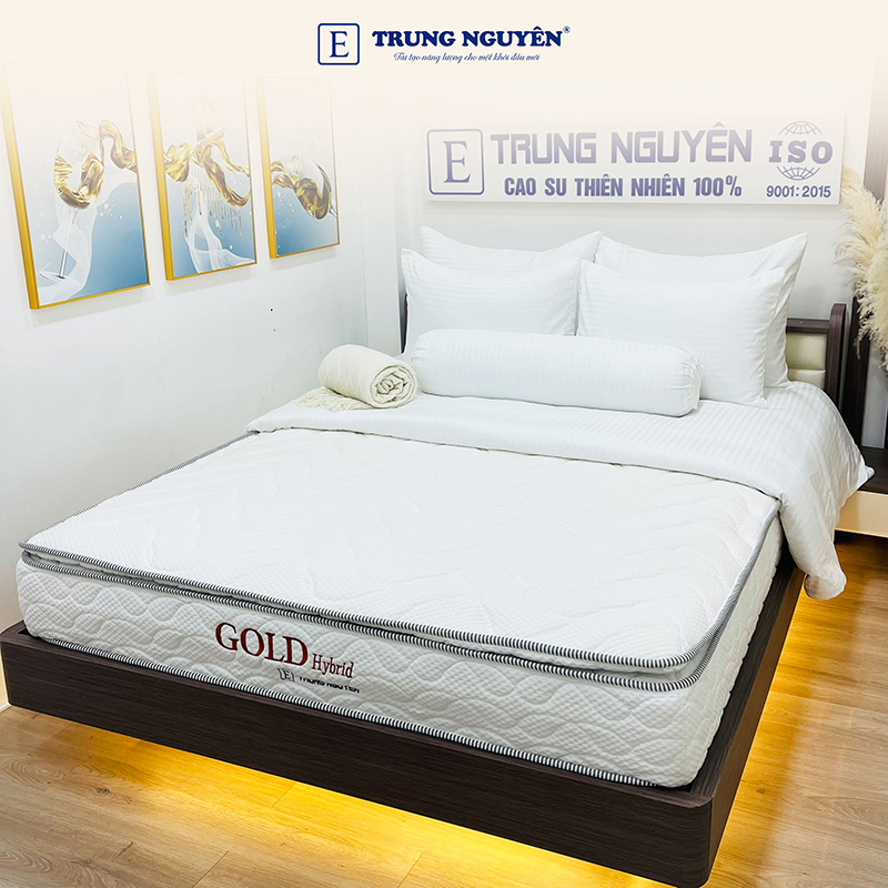 Nệm lò xo túi độc lập Gold Hybrid Trung Nguyên