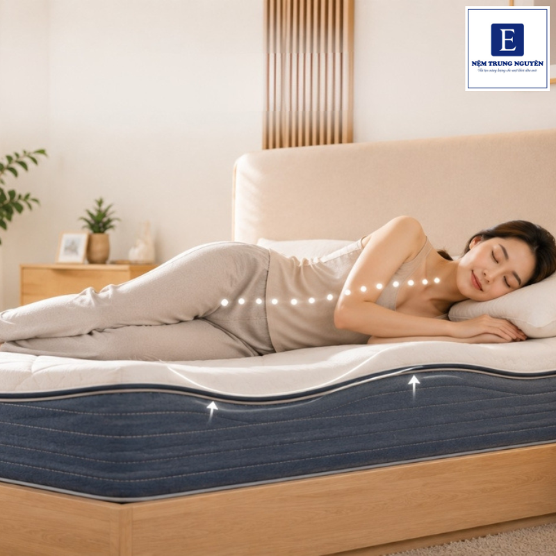 Cách chọn nệm cho người nằm ngủ nghiêng