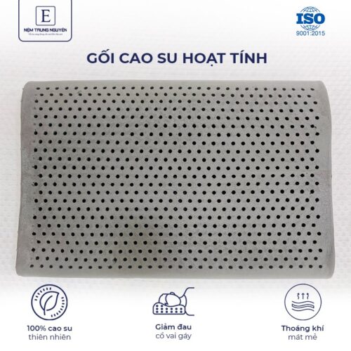 Gối Nằm Cao Su Thiên Nhiên Hoạt Tính Trung Nguyên