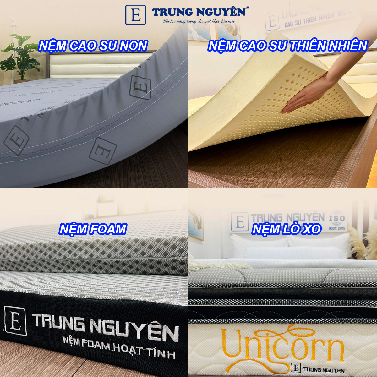 Nệm (đệm) Trung Nguyên chất lượng cao mang lại giấc ngủ trọn vẹn