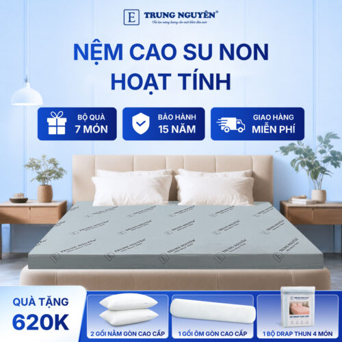 Nệm Cao Su Non Hoạt Tính Trung Nguyên