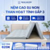 Nệm cao su non hoạt tính Trung Nguyên gấp 3 1.1
