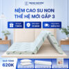 Nệm cao su non Trung Nguyên gấp 3 1.1
