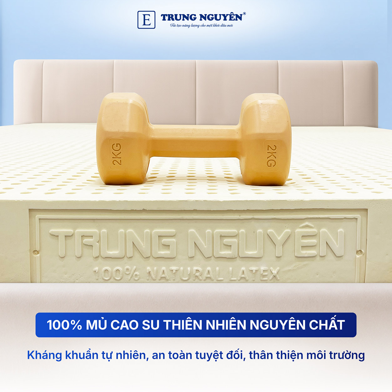 Sản phẩm được sản xuất từ 100% mủ cao su nguyên chất Sản phẩm được sản xuất từ 100% mủ cao su nguyên chất