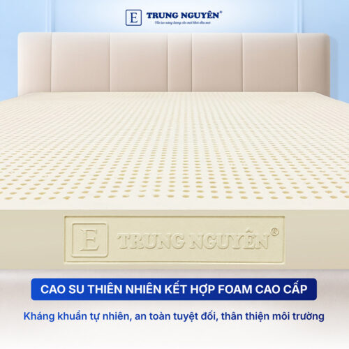 Chất liệu cao su thiên nhiên kết hợp foam cao cấp