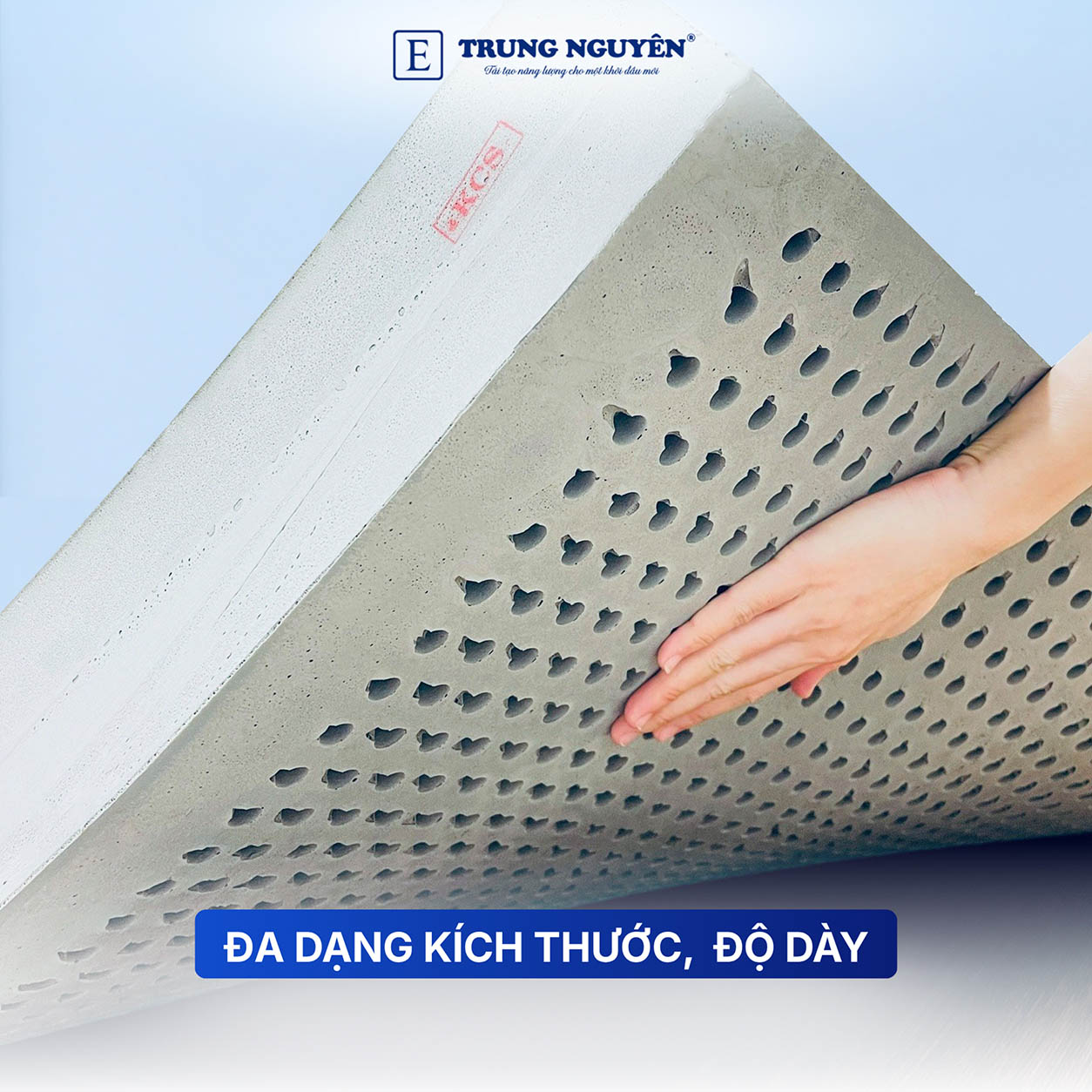 Đa dạng kích thước và độ dày
