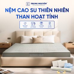 Nệm Cao Su Thiên Nhiên Trung Nguyên Than Hoạt Tính