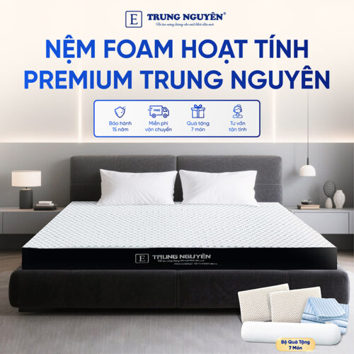 Nệm Foam Hoạt Tính Premium Trung Nguyên
