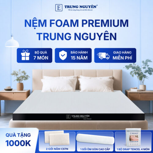 Nệm foam premium Trung Nguyên 20