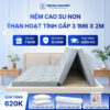 Nệm cao su non hoạt tính Trung Nguyên gấp 3 1m6 x 2m 1.1