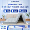 Nệm cao su non hoạt tính Trung Nguyên gấp 3 1m8 x 2m 1.1