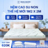 Nệm cao su non Trung Nguyên 1m2 x 2m 1.1