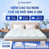 Nệm cao su non Trung Nguyên 1m6 x 2m 1.1
