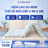 Nệm cao su non Trung Nguyên gấp 3 1m x 2m 1.1