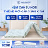 Nệm cao su non Trung Nguyên gấp 3 1m6 x 2m 1.1