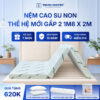 Nệm cao su non Trung Nguyên gấp 3 1m8 x 2m 1.1