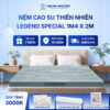 Nệm cao su thiên nhiên Trung Nguyên legend special 1m4 x 2m 60