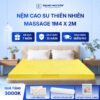 Nệm cao su thiên nhiên Trung Nguyên massage 1m4 x 2m 60