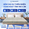Nệm Cao Su Thiên Nhiên Trung Nguyên Than Hoạt Tính 1m x 2m