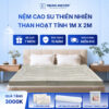 Nệm cao su thiên nhiên Trung Nguyên than hoạt tính 1m x 2m 60