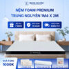 Nệm foam premium Trung Nguyên 1m4 x 2m 60