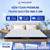 Nệm foam premium Trung Nguyên 1m6 x 2m 60