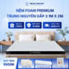 Nệm foam premium Trung Nguyên gấp 3 1m x 2m 60