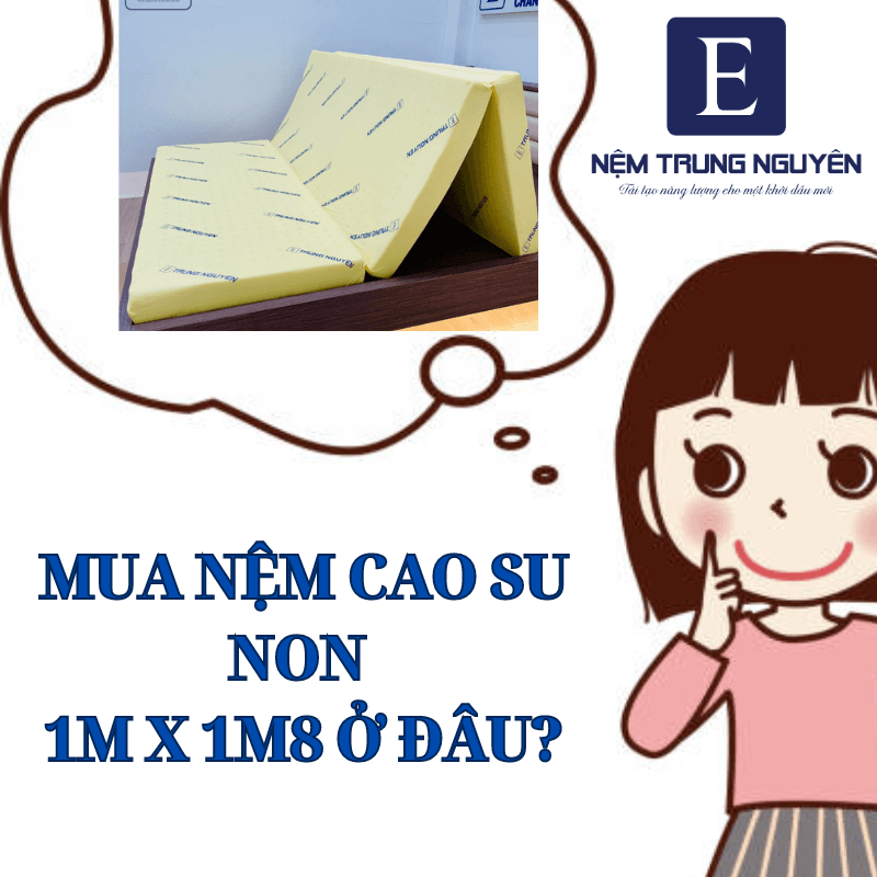 Nệm cao su non 1m x 1m8