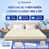 Nệm cao su thiên nhiên Trung Nguyên Legend Classic 1m6x2m 60