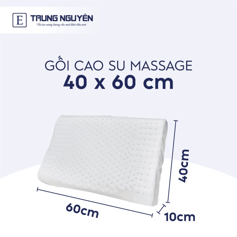 gối massage cao su thiên nhiên Trung Nguyên 