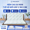 Nệm cao su non Trung Nguyên gấp 2 1m x 2m