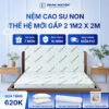 Nệm cao su non Trung Nguyên gấp 2 1m2 x 2m 1.1
