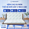 Nệm cao su non Trung Nguyên gấp 2 1m4 x 2m 1.1