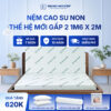 Nệm cao su non Trung Nguyên gấp 2 1m6 x 2m 1.1