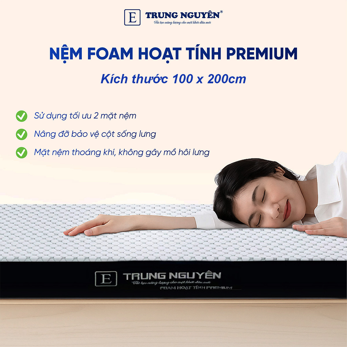 Nệm 1m x 2m bằng chất liệu foam