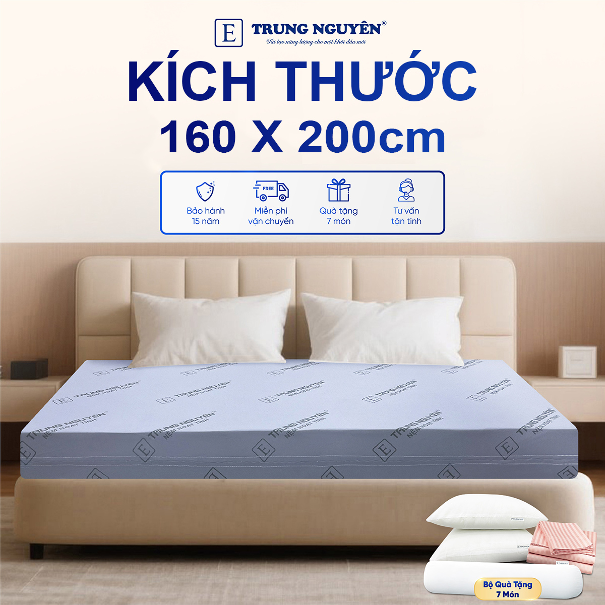 Nệm 1m6 x 2m đang rất phổ biến hiện nay