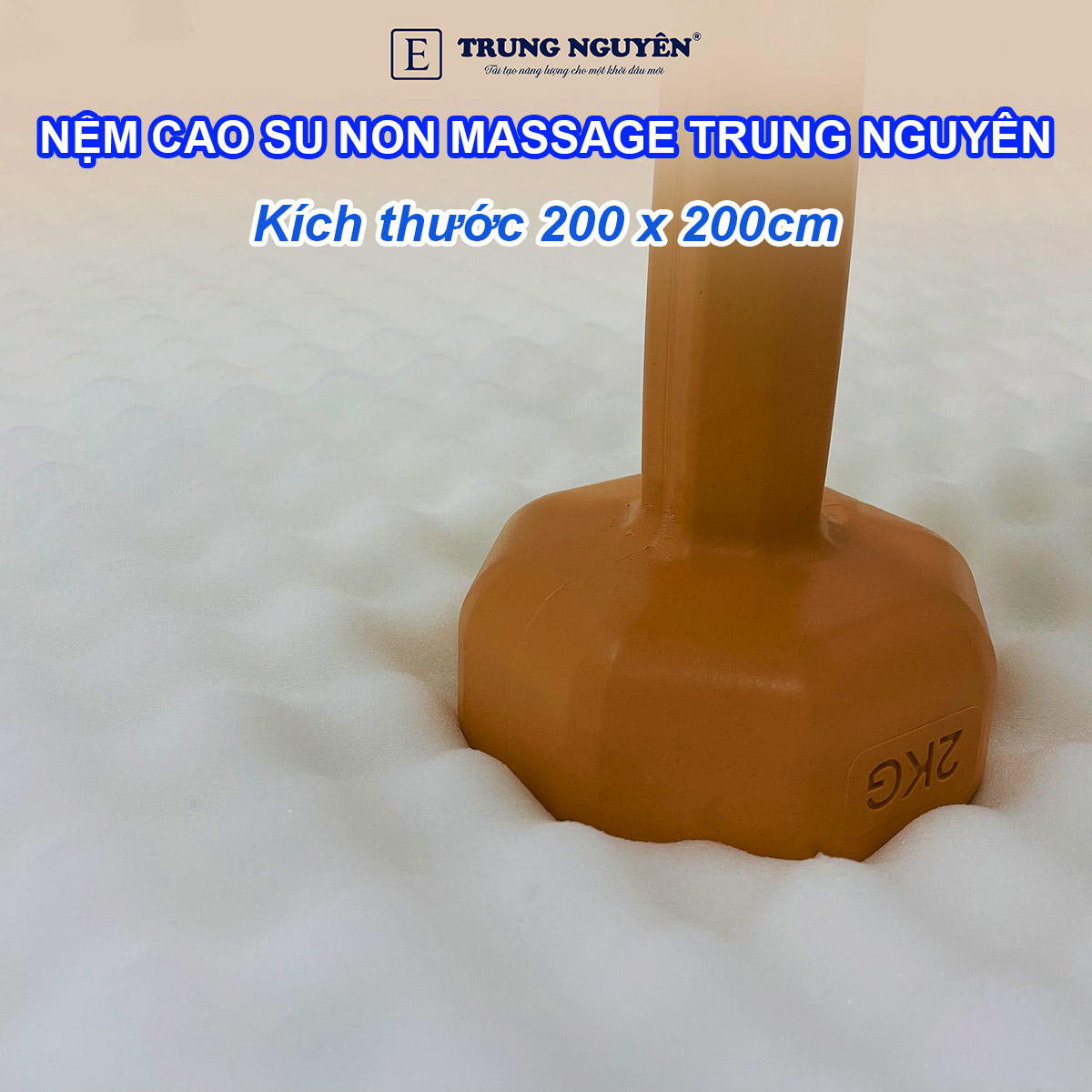 Nệm 2m x 2m chất liệu cao su non sở hữu độ bền vượt trội