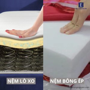 nên nằm nệm lò xo hay bông ép