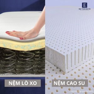 đệm lò xo và nệm cao su