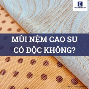 Mùi nệm cao su có độc không